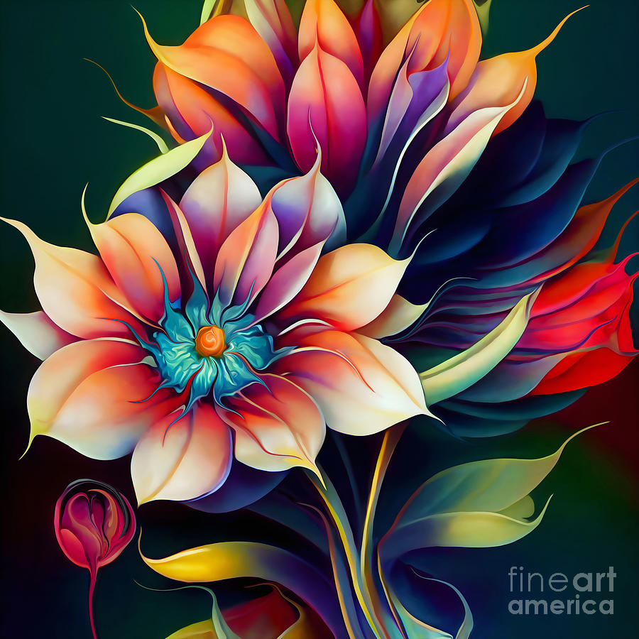 Magic Bouquet No2 Digital Art by Jirka Svetlik