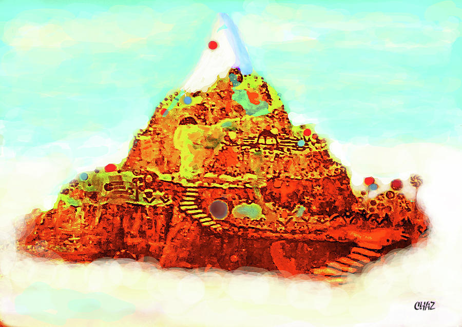 Magic Candy Mountain Mixed Media by CHAZ Daugherty