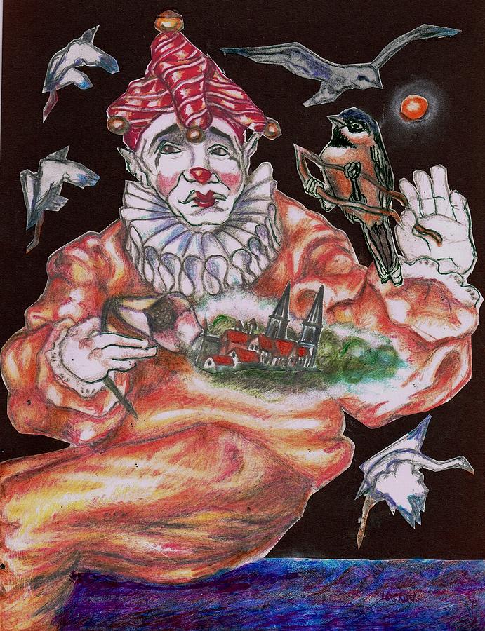 Magic Clown Drawing by William Lockett Fine Art America