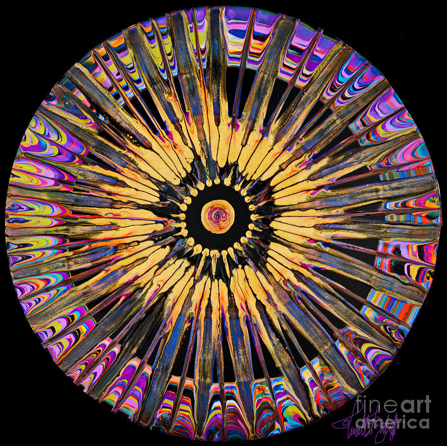 Magic Compass 7042 Painting by Priscilla Batzell Expressionist Art Studio Gallery