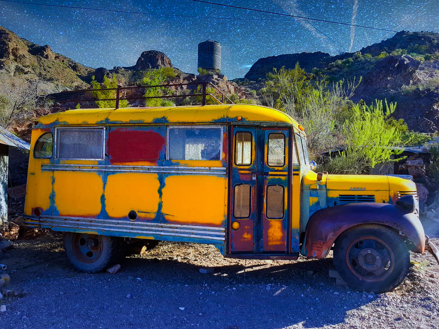 Magic Desert Bus Photograph By Ines Weitgasser - Fine Art America