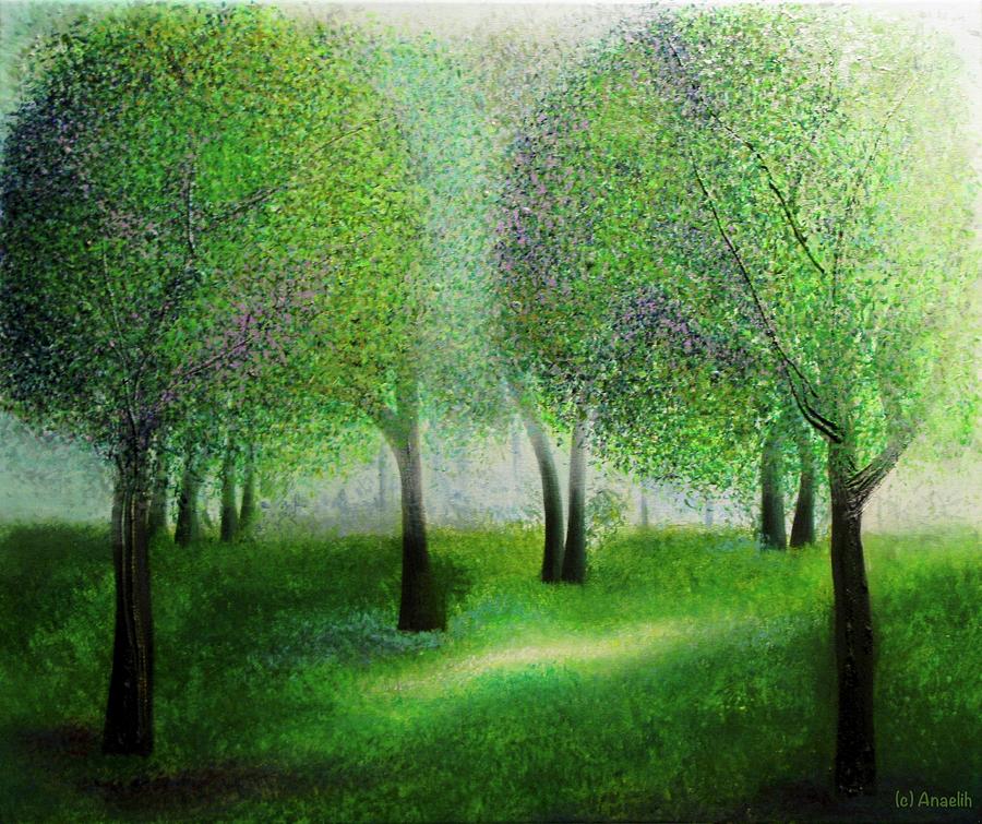 Magic Forest Painting By Anaelih Anna