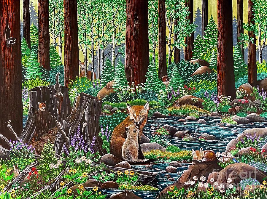 Magic in the Woods Painting by Jennifer Lake