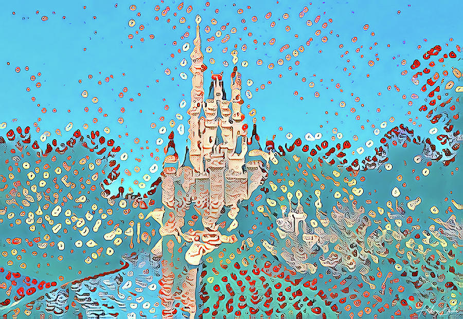 Magic Kingdom Castle Digital Art by Hillary Kladke