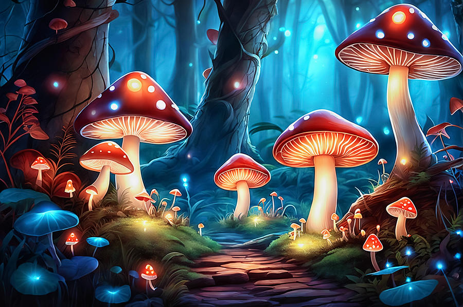 Magic Mushroom Digital Art