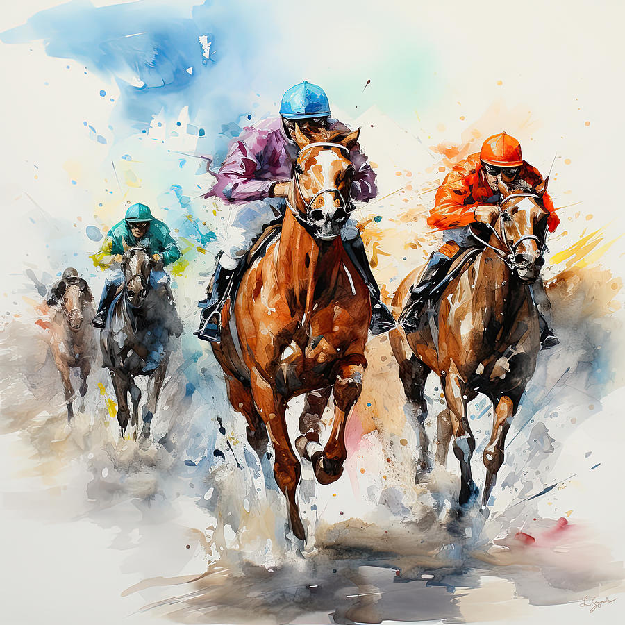 Magic of the Moment - Kentucky Derby Art Painting by Lourry Legarde
