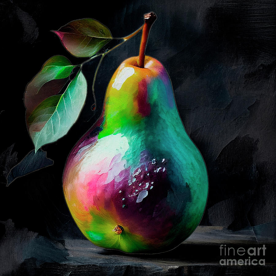 Magic Pear Painting by Mindy Sommers