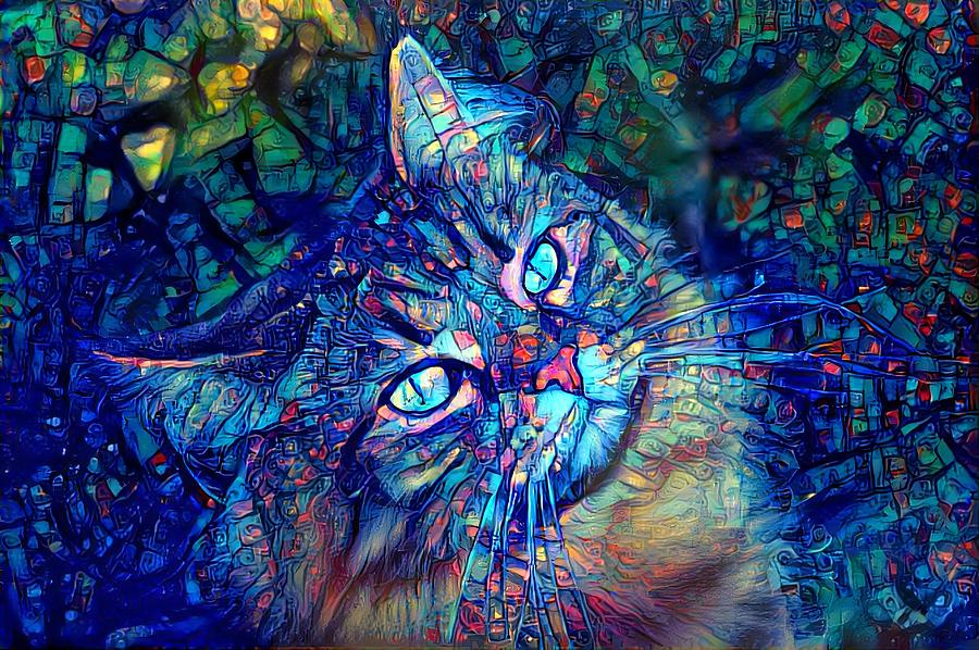 Magical Cat Portraits From Your Photo Digital Art by Jacob Folger