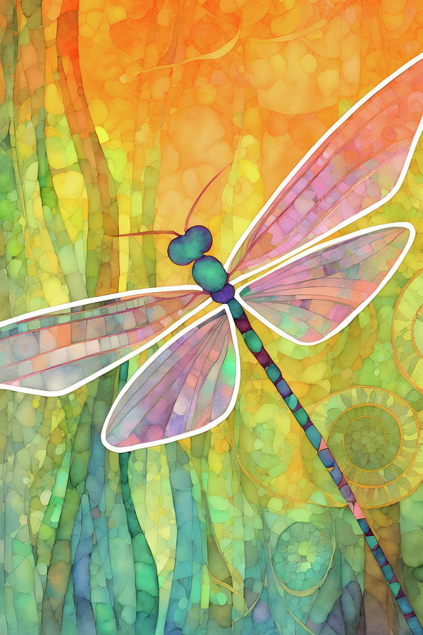 Magical Dragonfly Digital Art by Peggy Collins