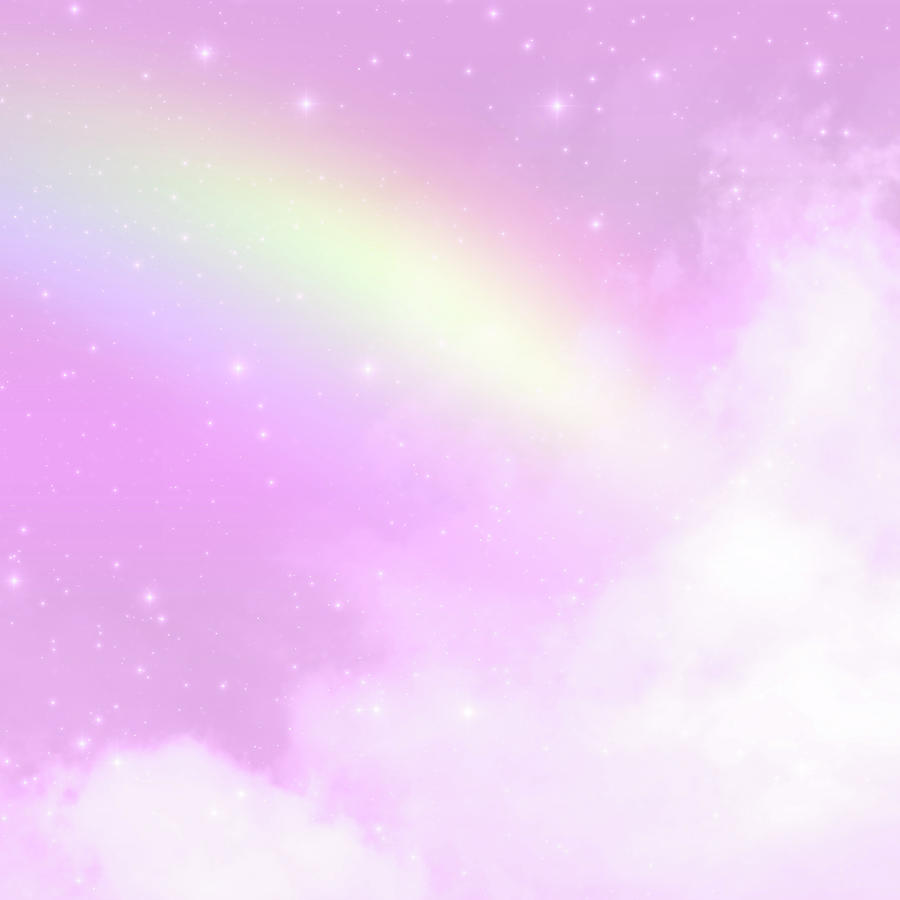Magical Fantasy Pink Clouds Dreamy Stardust Digital Art by Sweet Birdie ...