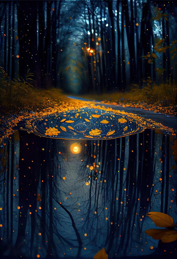 Magical Forest V Digital Art by Arie Van der Wijst
