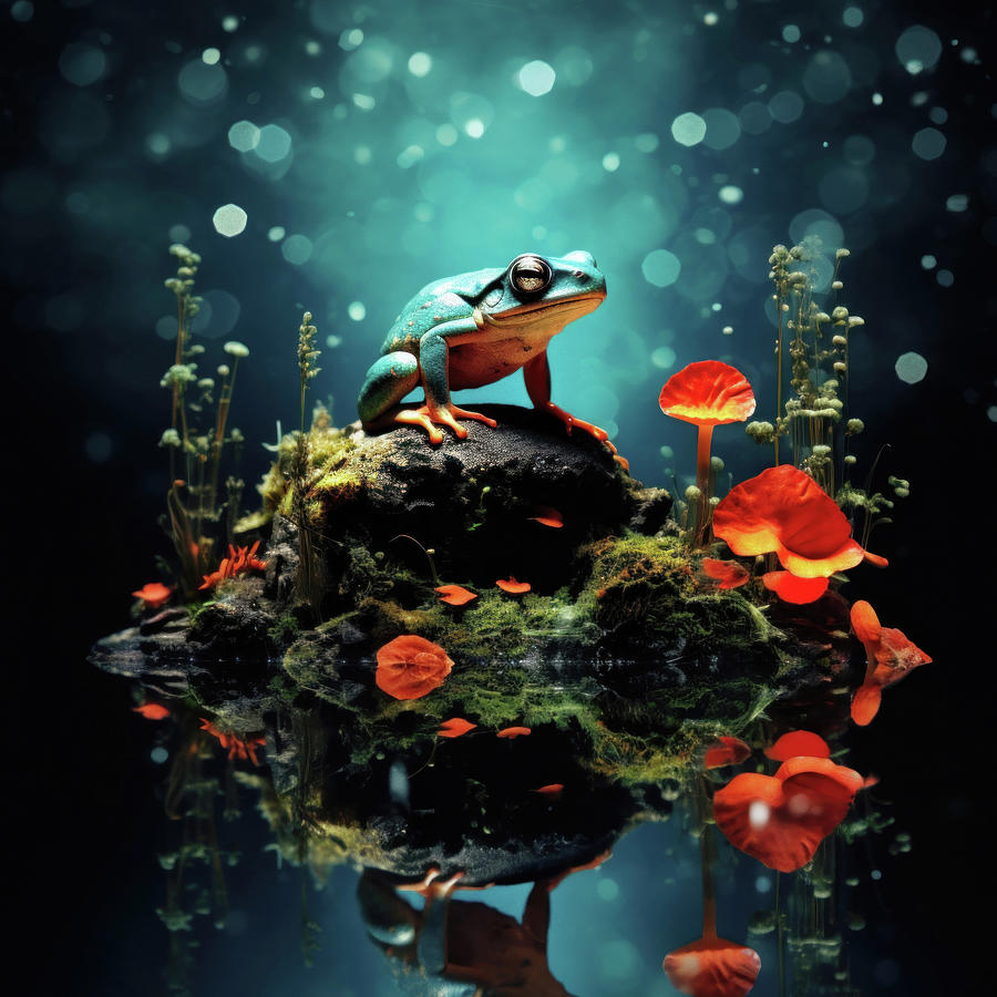 Magical frog Digital Art by Imagine ART