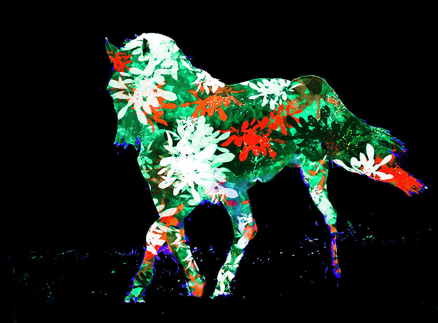 Magical Horse 12 Digital Art by Eileen Backman