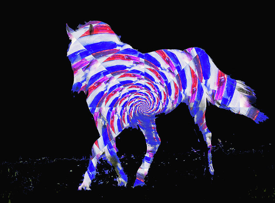 Magical Horse 4 Digital Art by Eileen Backman