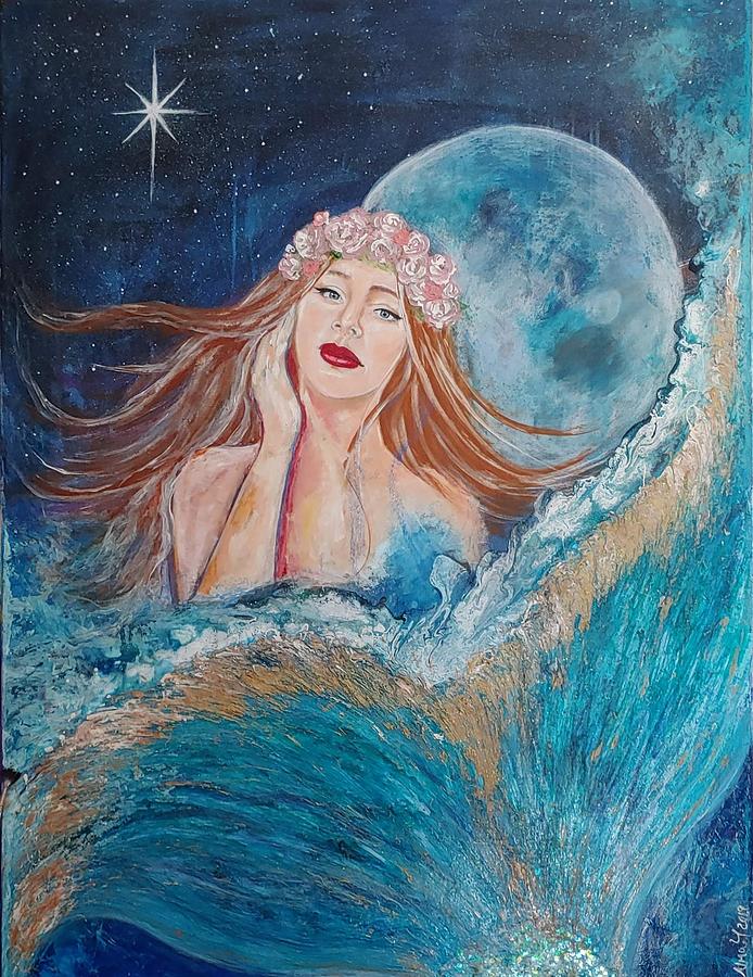 Magical Mermaid Painting by Alma Yamazaki