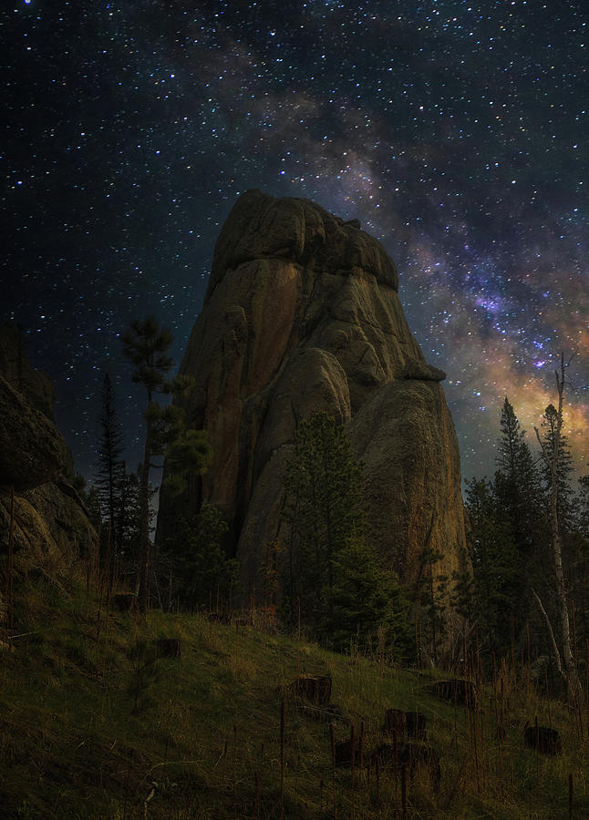 Magical Milky Way Sky Custer State Park Photograph by Dan Sproul
