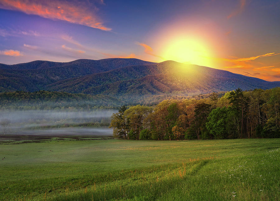 Magical Morning Light On Cades Cove Photograph by Dan Sproul