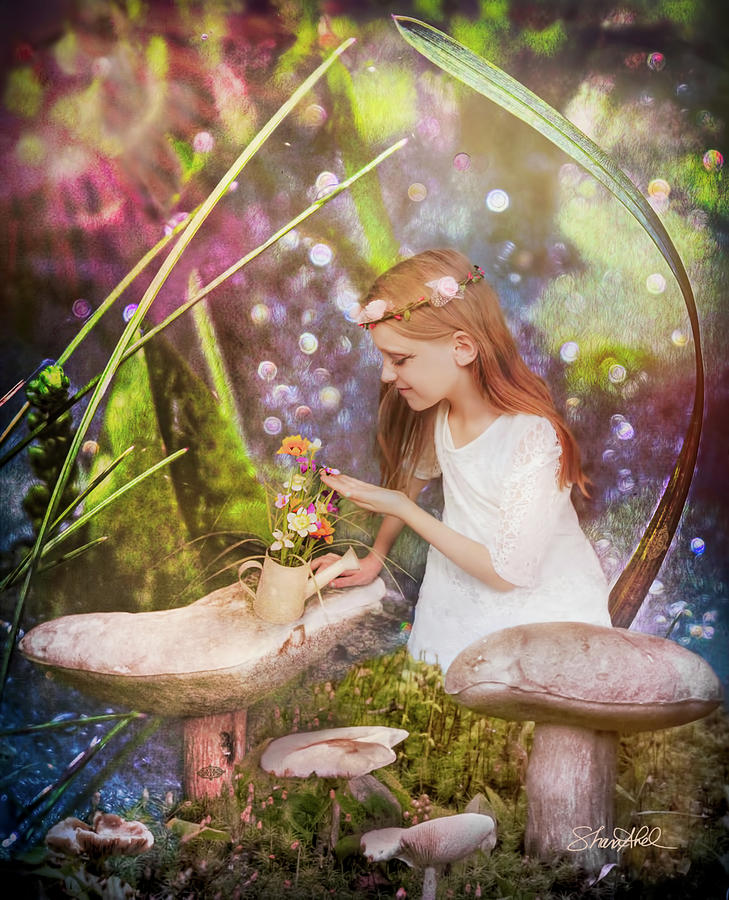 Magical Mushroom Garden Photograph by Shara Abel