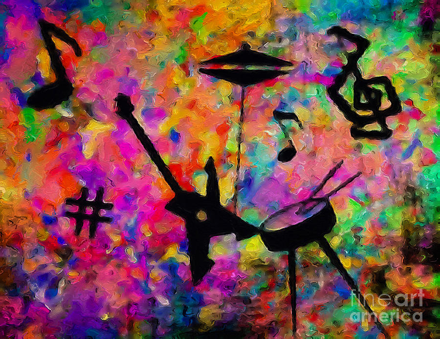 Magical Music Mixed Media by Lauries Intuitive