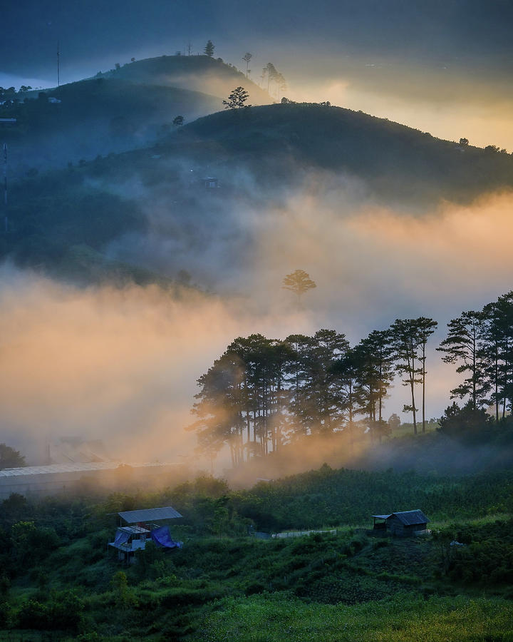 Magical Of The Light In The  Fog Valley Photograph by Khanh Bui Phu