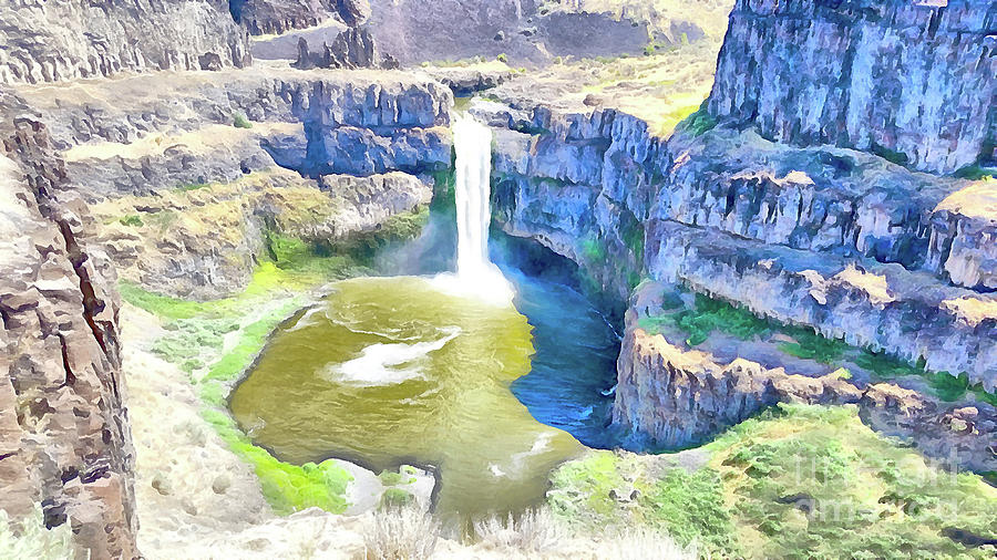 Magical Palouse Falls Digital Art by Joseph Hendrix
