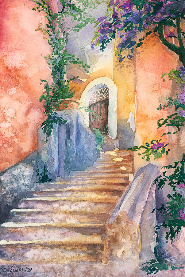 Magical Stairs Painting by Espero Art