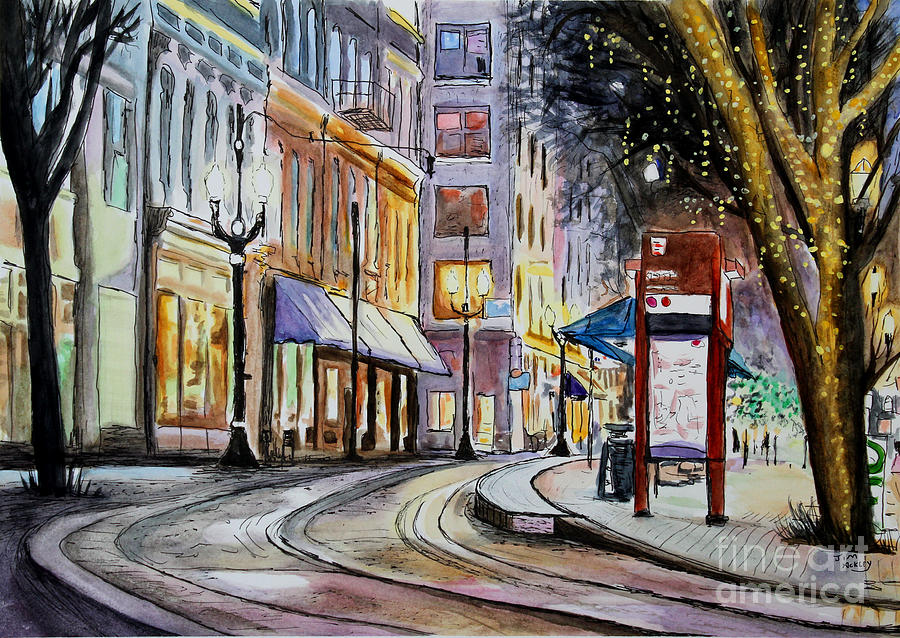 Magical Streets Painting by James Ackley