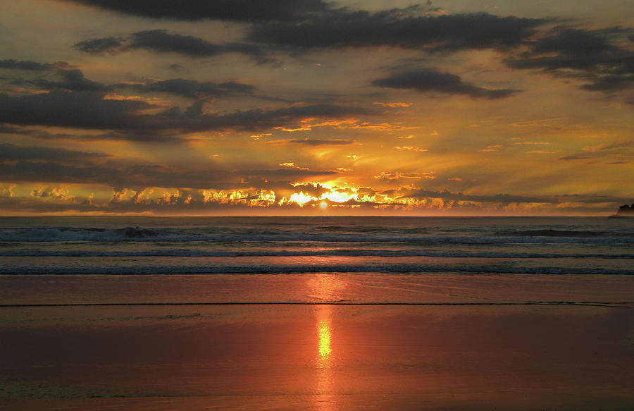 Magical Sunset - Cannon Beach Photograph by Marilyn MacCrakin