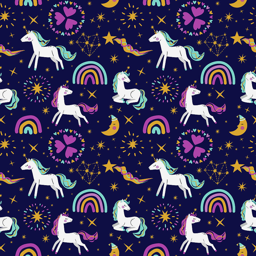 Magical Unicorn Dreams rainbows Digital Art by Thursina Magical Unicorn Dreams rainbows Digital Art by Thursina