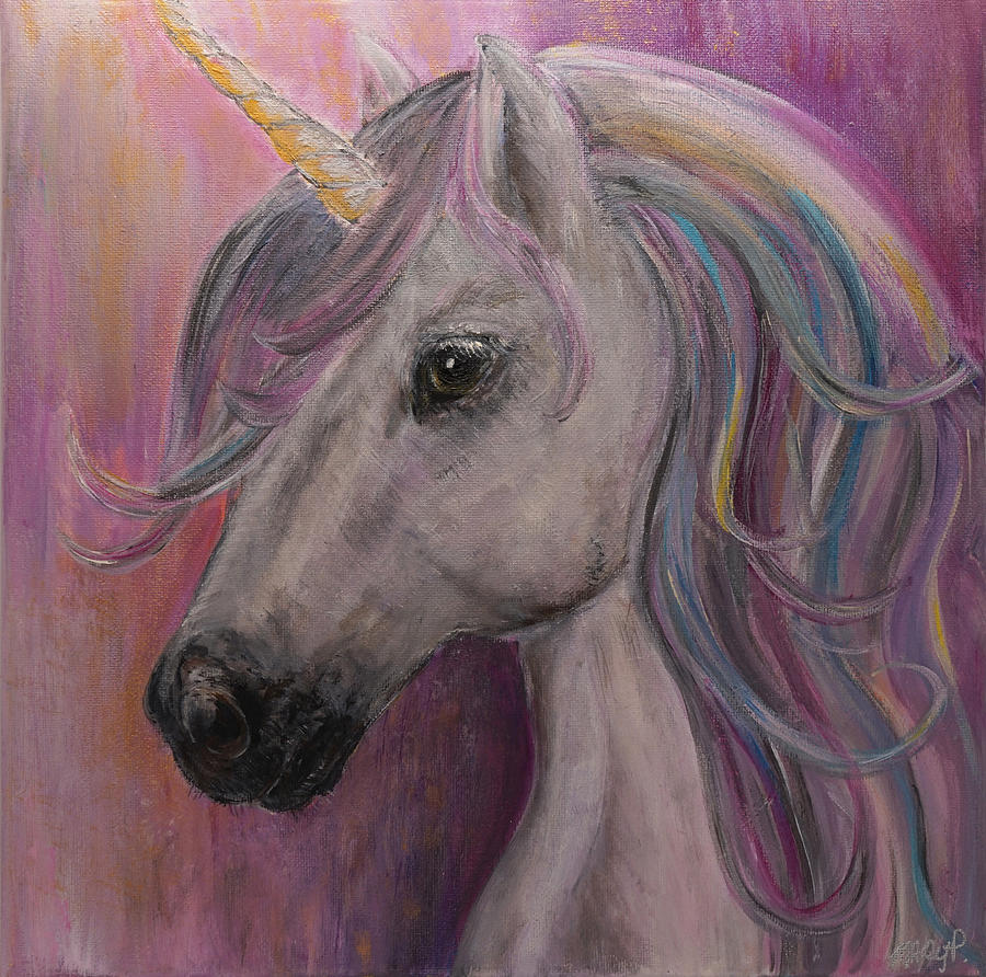 Magical Unicorn Original Painting by Mary Samek - Fine Art America