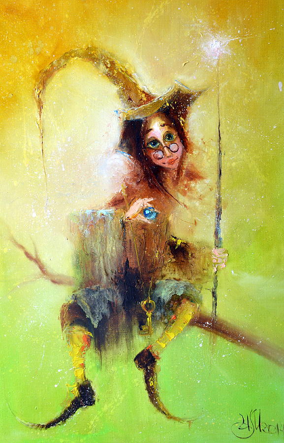 Magician Elf Painting by Igor Medvedev