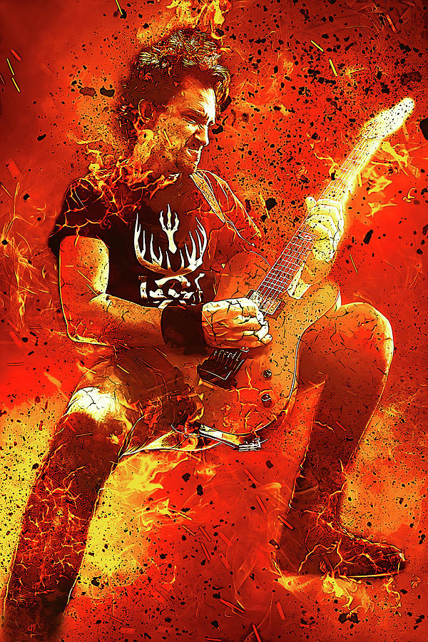 Gojira Joe Duplantier Art Magma by James West Digital Art by The Rocker ...