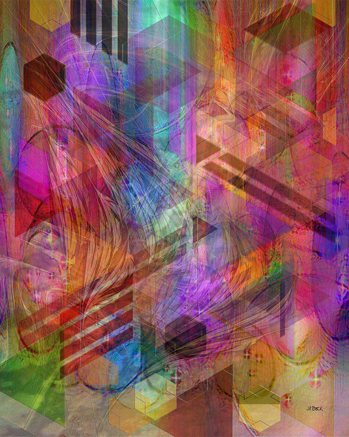 Magnetic Abstraction Digital Art by Studio B Prints