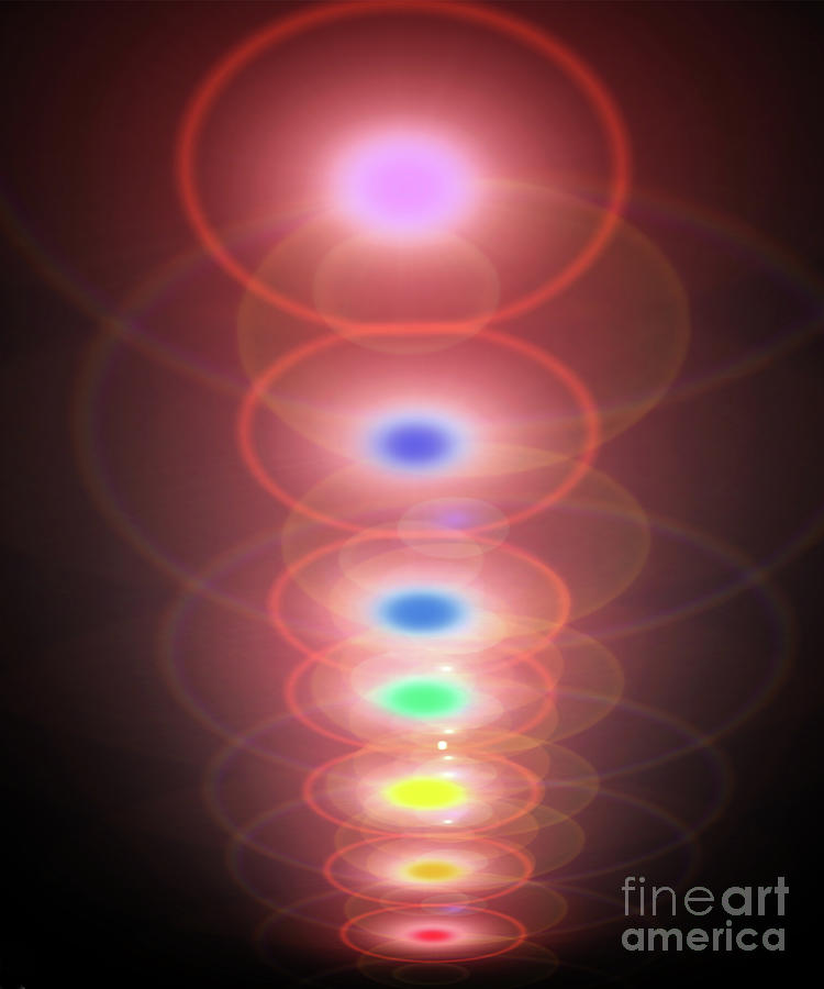 Magnificent Colorful brilliant life energy cki or Kundalini as e Digital Art by Timothy OLeary