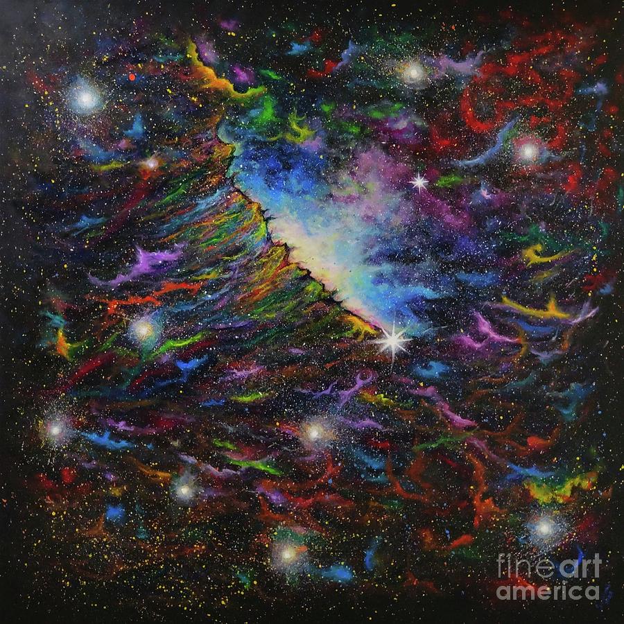 Magnificent Nebula Painting by Sudakshina Bhattacharya