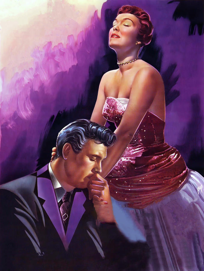 Magnificent Obsession, 1954, movie poster painting by Bos Painting by Stars on Art