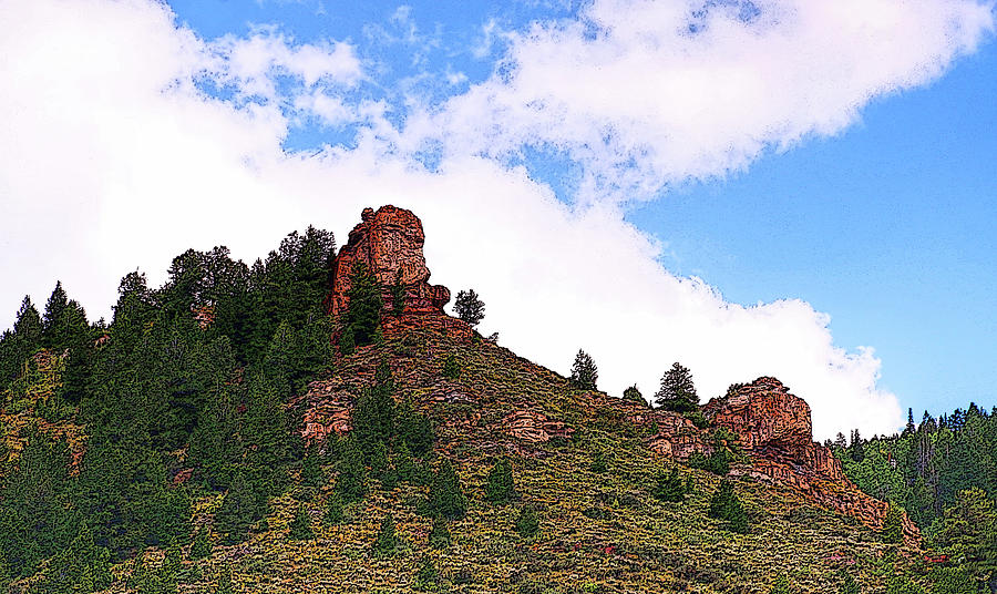 Magnificent  Rock Formations in Minturn Colorado Photograph by Ola Allen