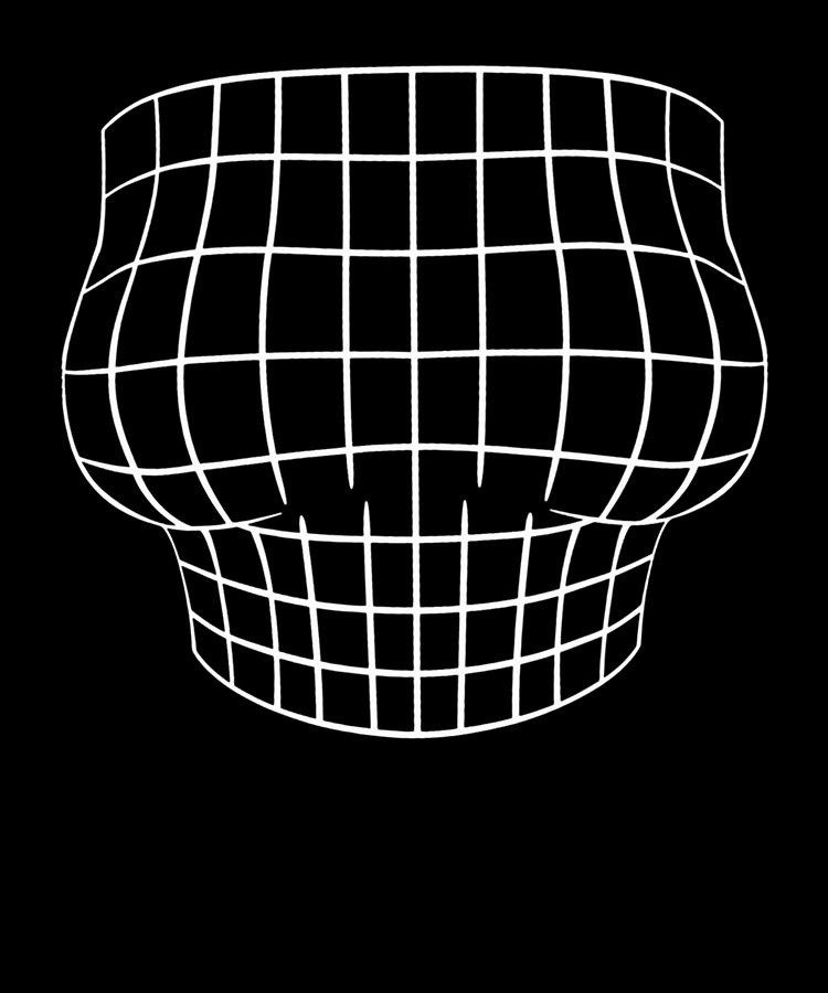 Magnified Chest Optical Illusion Grid - Big Boobs  Essential T