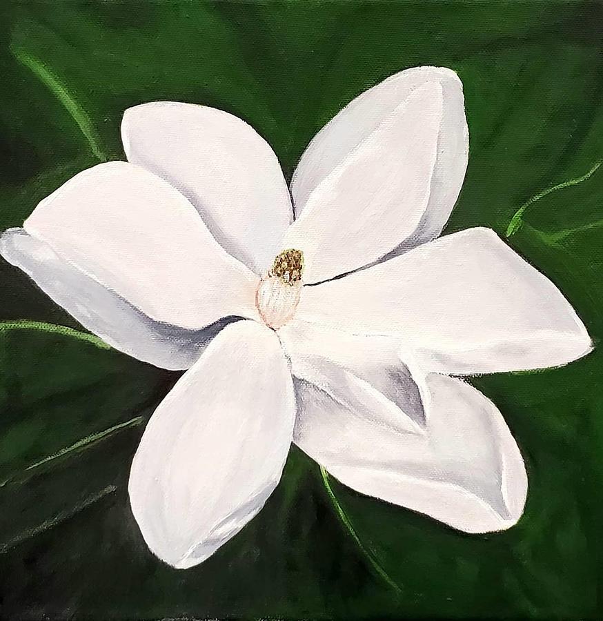 Magnolia #3 Painting by Amy Kuenzie