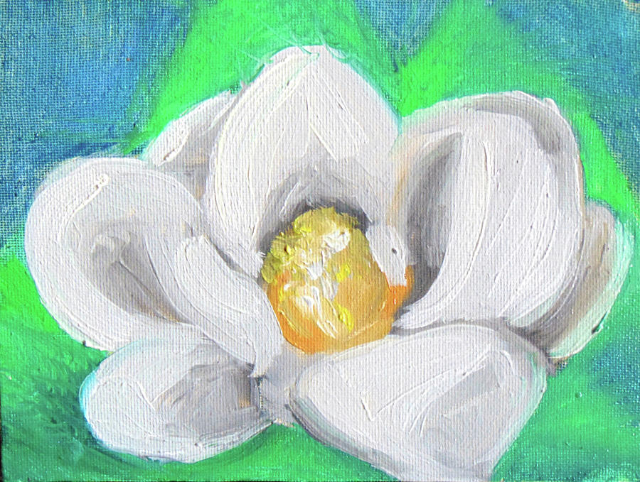 Magnolia Continues Painting by Loretta Nash