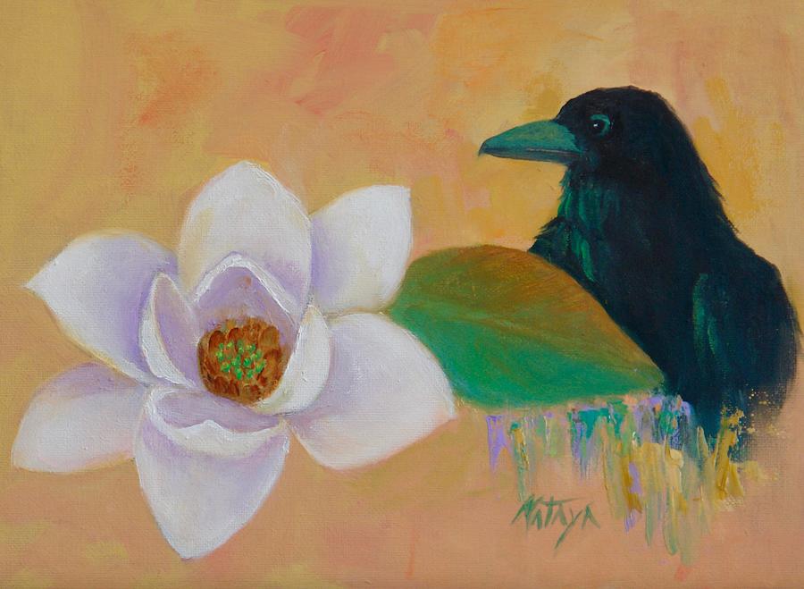 Magnolia Crow Painting by Nataya Crow