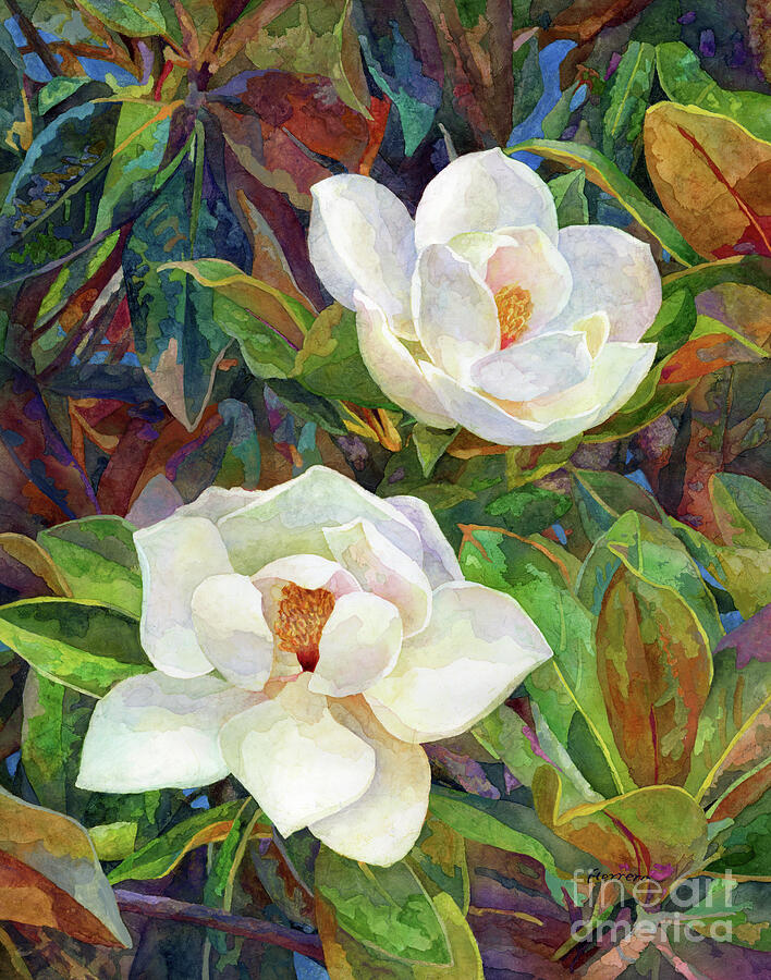 Magnolia Movie Painting - Magnolia Delight by Hailey E Herrera