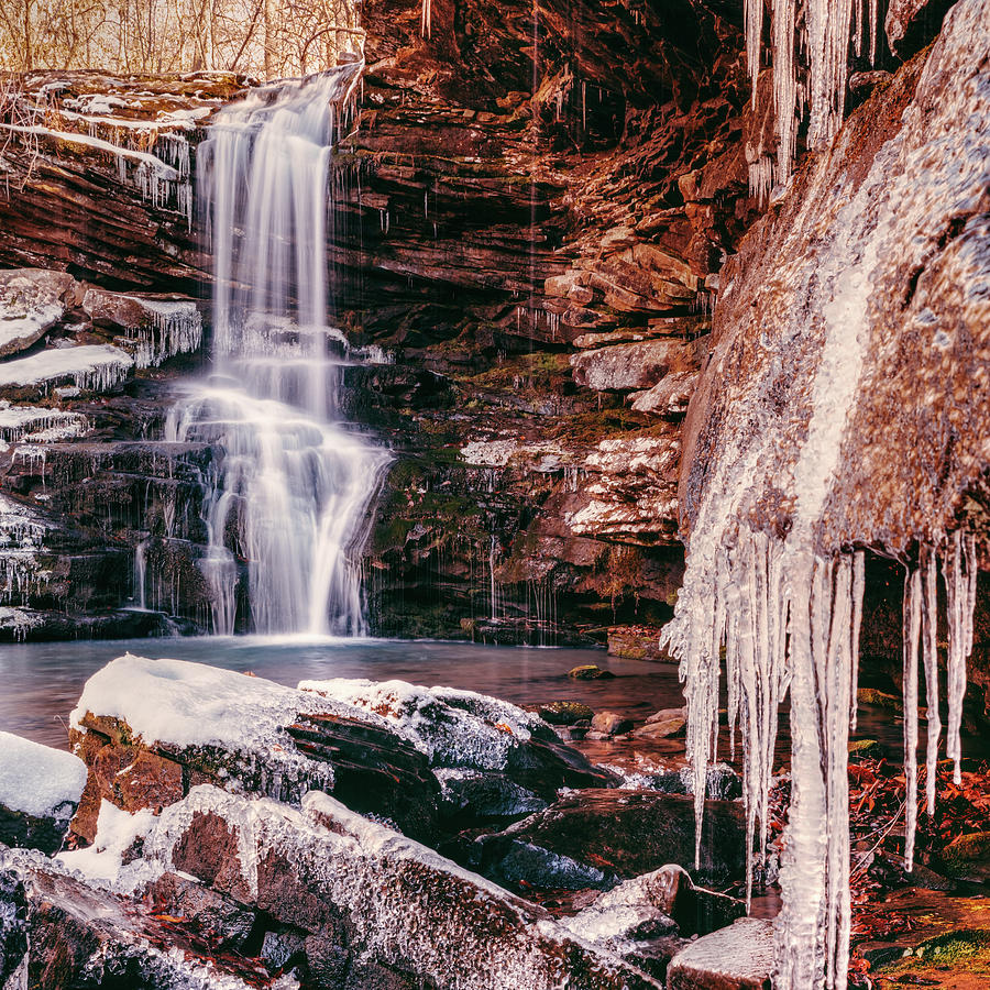 Magnolia Falls Winter Wonderland - Arkansas Ozark National Forest ...