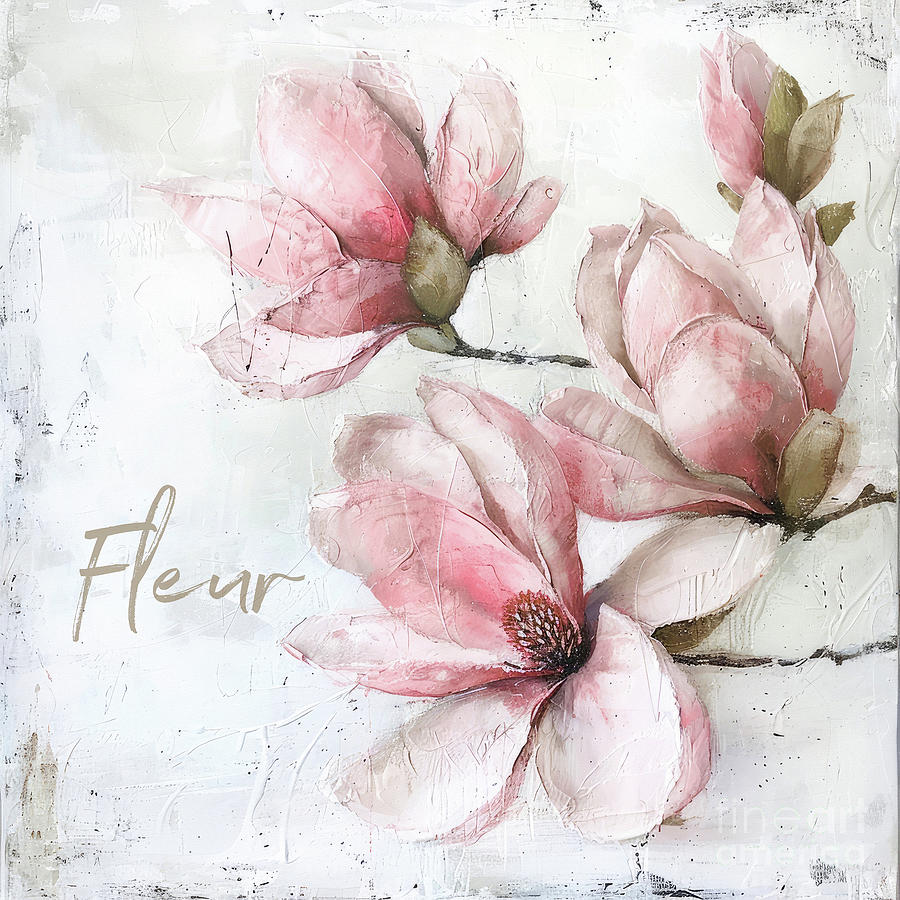Magnolia Fleur Painting by Tina LeCour
