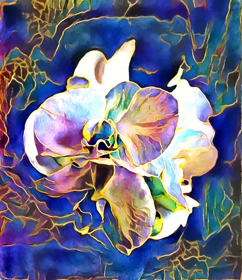 Magnolia Flower Abstract Digital Painting Photograph by Sandi OReilly