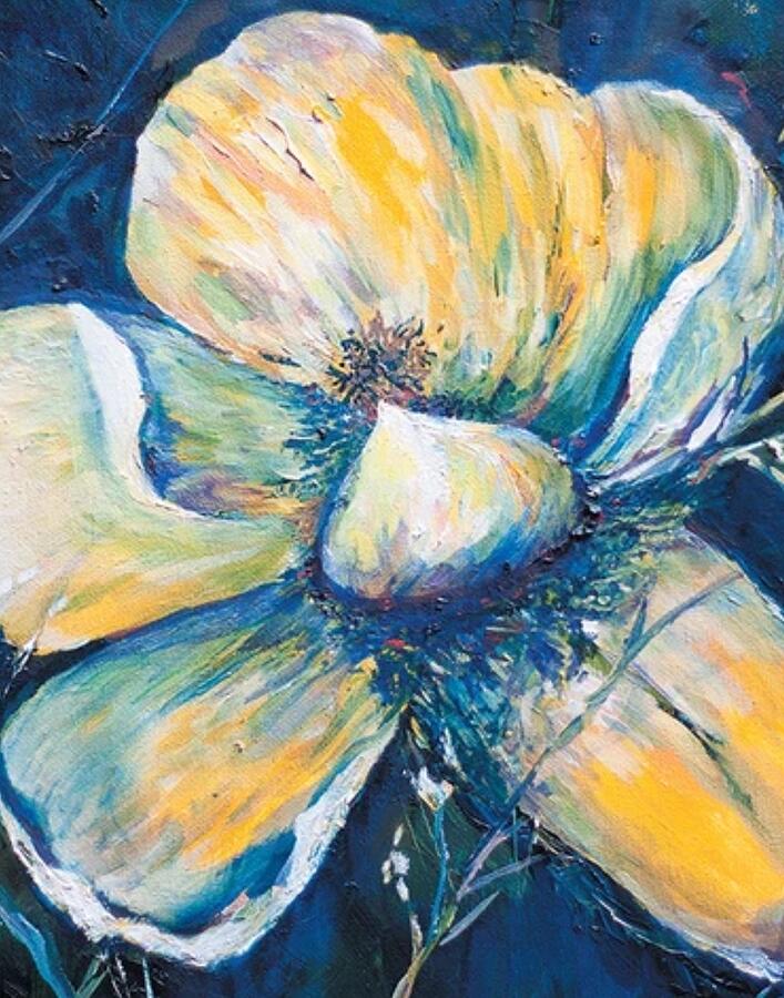 Garden Painting - Magnolia  by Julie TuckerDemps