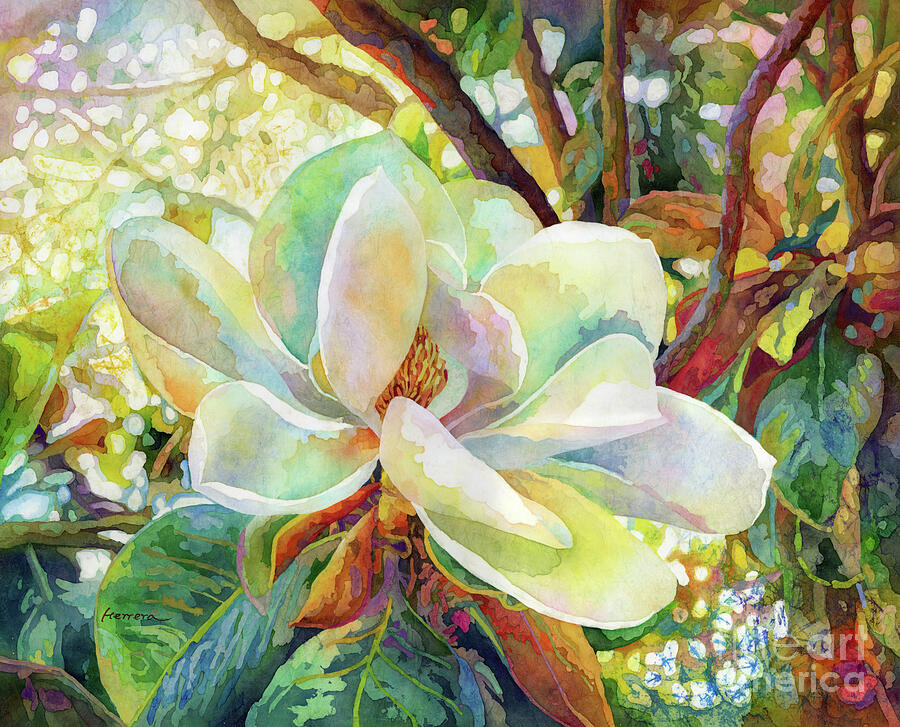 Magnolia Movie Painting - Magnolia Melody 2 by Hailey E Herrera