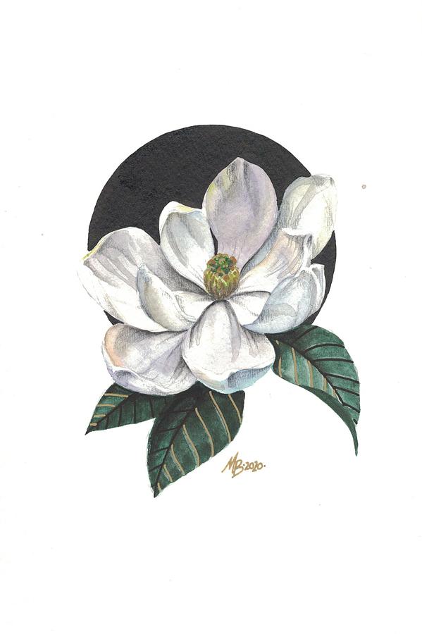 Magnolia Painting by Miranda Brouwer