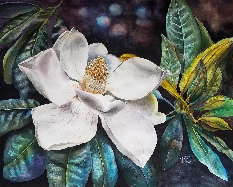 Magnolia Painting by Tammy Crawford