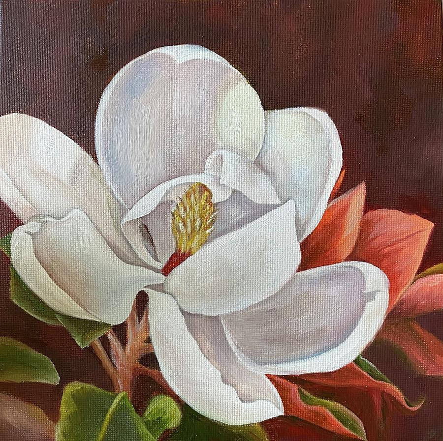 Magnolia Painting by Teresa Shuptrine - Fine Art America